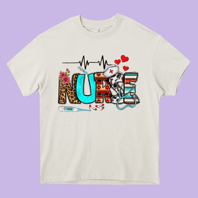 Western Nurse Heavy Core Tee Designed By Bundleandbundleshop