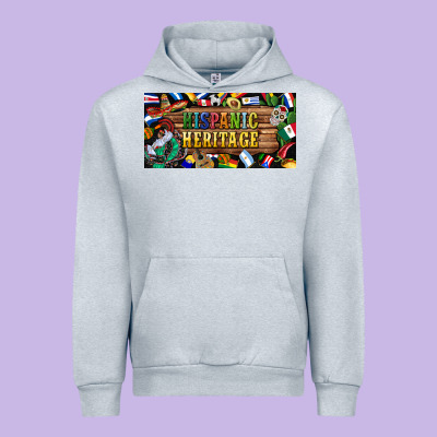 Hispanic Heritage License Plate Urban Hoodie Designed By Bundleandbundleshop