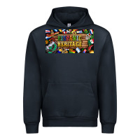Navy hispanic heritage license plate Urban Hoodie - BundleAndBundleShop