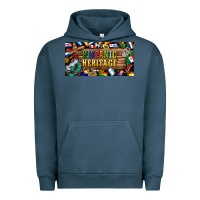 Pigment Midnight Navy hispanic heritage license plate Urban Hoodie - BundleAndBundleShop
