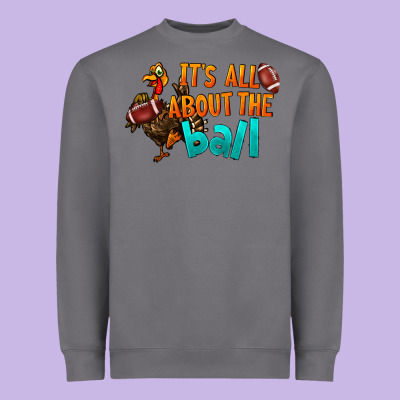 It's All About The Ball Heavyweight Sweatshirt Designed By Lillyallendesigns