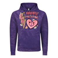 Cloud Purple happy valentine heart Vintage Hoodie - MaliasSmallBusiness