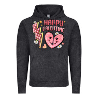 Vintage Black happy valentine heart Vintage Hoodie - MaliasSmallBusiness