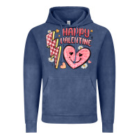 Vintage Denim happy valentine heart Vintage Hoodie - MaliasSmallBusiness