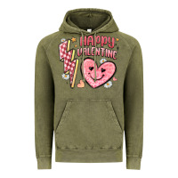 Vintage Olive happy valentine heart Vintage Hoodie - MaliasSmallBusiness
