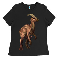 Black parasaurolophus Ladies Tee - Artiststas