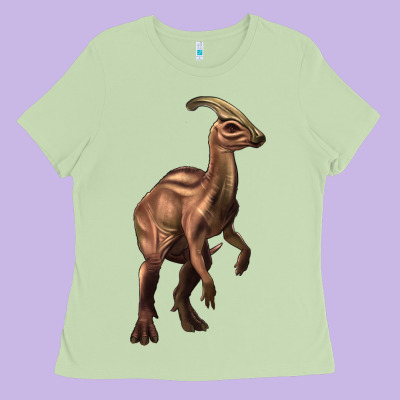 Parasaurolophus Ladies Tee Designed By Artiststas