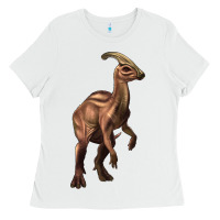 White parasaurolophus Ladies Tee - Artiststas
