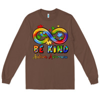 Chestnut be kind autism awareness infinity symbol Long Sleeve Tee - LillyAllenDesigns