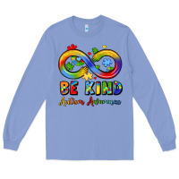 Colony Blue be kind autism awareness infinity symbol Long Sleeve Tee - LillyAllenDesigns