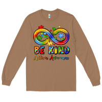 Toasted Coconut be kind autism awareness infinity symbol Long Sleeve Tee - LillyAllenDesigns