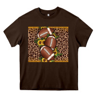 Chocolate Brown American football Heavy Core Tee - JahusDesignShop