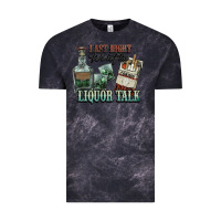 Cloud Black last night we let the liquor talk cowboy western c Vintage Tee - NancyCooperArtShop