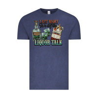 Vintage Denim last night we let the liquor talk cowboy western c Vintage Tee - NancyCooperArtShop