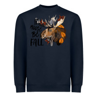 Navy It Moose Be Fall Heavyweight Sweatshirt - LillyAllenDesigns