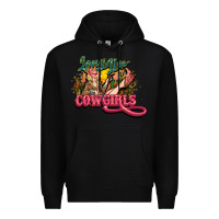 Black Long life Cowgirls Premium Hoodie - HowdyJamesFarm