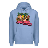 Colony Blue Long life Cowgirls Premium Hoodie - HowdyJamesFarm