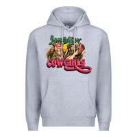 Heather Grey Long life Cowgirls Premium Hoodie - HowdyJamesFarm