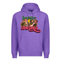 Purple Long life Cowgirls Premium Hoodie - HowdyJamesFarm