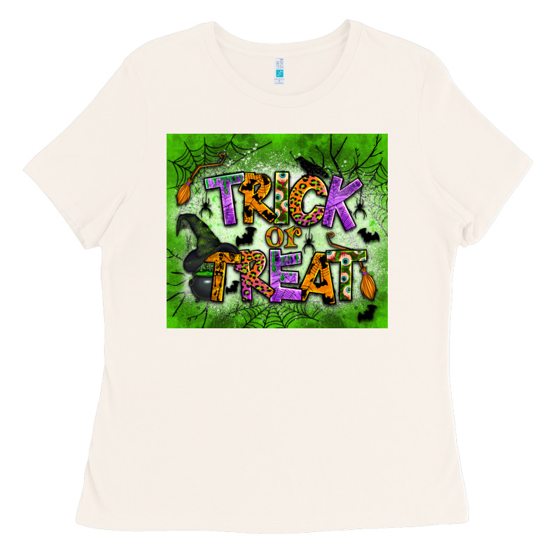 Trick Or Treat Tumbler Ladies Tee by BundleAndBundleShop | Teevron