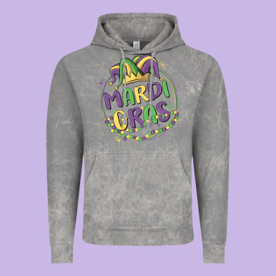 Mardi Gras Vintage Hoodie Designed By Maliassmallbusiness