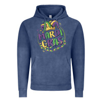 Vintage Denim mardi gras Vintage Hoodie - MaliasSmallBusiness