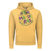 Vintage Mustard mardi gras Vintage Hoodie - MaliasSmallBusiness
