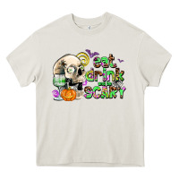 Cream eat drınk and be scary Heavy Core Tee - AdoDesignShop