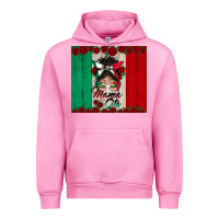 Fuchsia Pink mexican messy bun mamacita Urban Hoodie - BundleAndBundleShop