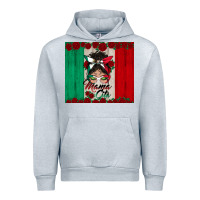 Heather Grey mexican messy bun mamacita Urban Hoodie - BundleAndBundleShop
