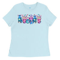 Baby Blue stitch coffee cups libbey glass Ladies Tee - Jasminsmagicworld
