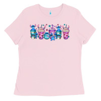 Bubblegum Pink stitch coffee cups libbey glass Ladies Tee - Jasminsmagicworld