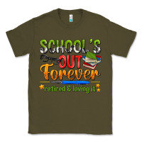 Army Green schools out forever Classic Tee - NancyCooperArtShop