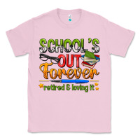 Bubblegum Pink schools out forever Classic Tee - NancyCooperArtShop