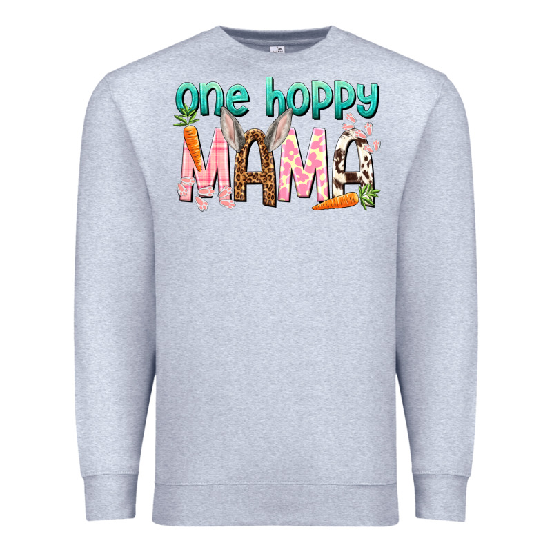 One Hoppy Mama Mother's Day Premium Sweatshirt by HowdyJamesFarm | Teevron
