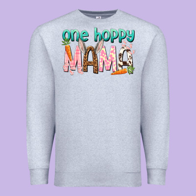 One Hoppy Mama Mother's Day Premium Sweatshirt Designed By Howdyjamesfarm