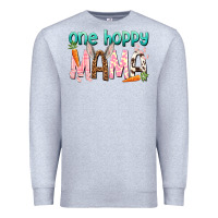 Heather Grey One hoppy mama mother's day Premium Sweatshirt - HowdyJamesFarm