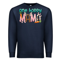 Navy One hoppy mama mother's day Premium Sweatshirt - HowdyJamesFarm