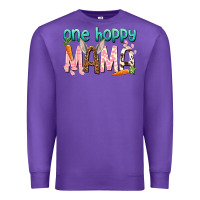 Purple One hoppy mama mother's day Premium Sweatshirt - HowdyJamesFarm