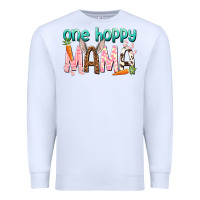 White One hoppy mama mother's day Premium Sweatshirt - HowdyJamesFarm