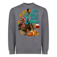 Storm I Was Thinner Before Dinner Turkey Thanksgiving Heavyweight Sweatshirt - LillyAllenDesigns