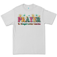 Dove Grey prayer the strongest wireless connection Premium Tee - JahusDesignShop