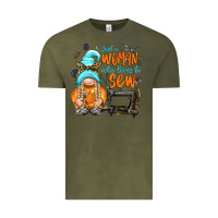 Vintage Olive just a woman who loves to sew Vintage Tee - NancyCooperArtShop