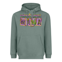 Mardi Gras Mama With Beads Heavyweight Hoodie | Teevron