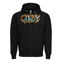 Black Cozy vibes Zipper Hoodie - NancyCooperArtShop