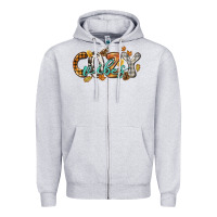Heather Grey Cozy vibes Zipper Hoodie - NancyCooperArtShop