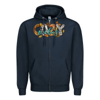 Navy Cozy vibes Zipper Hoodie - NancyCooperArtShop