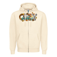 Sandshell Cozy vibes Zipper Hoodie - NancyCooperArtShop