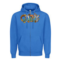 True Royal Cozy vibes Zipper Hoodie - NancyCooperArtShop