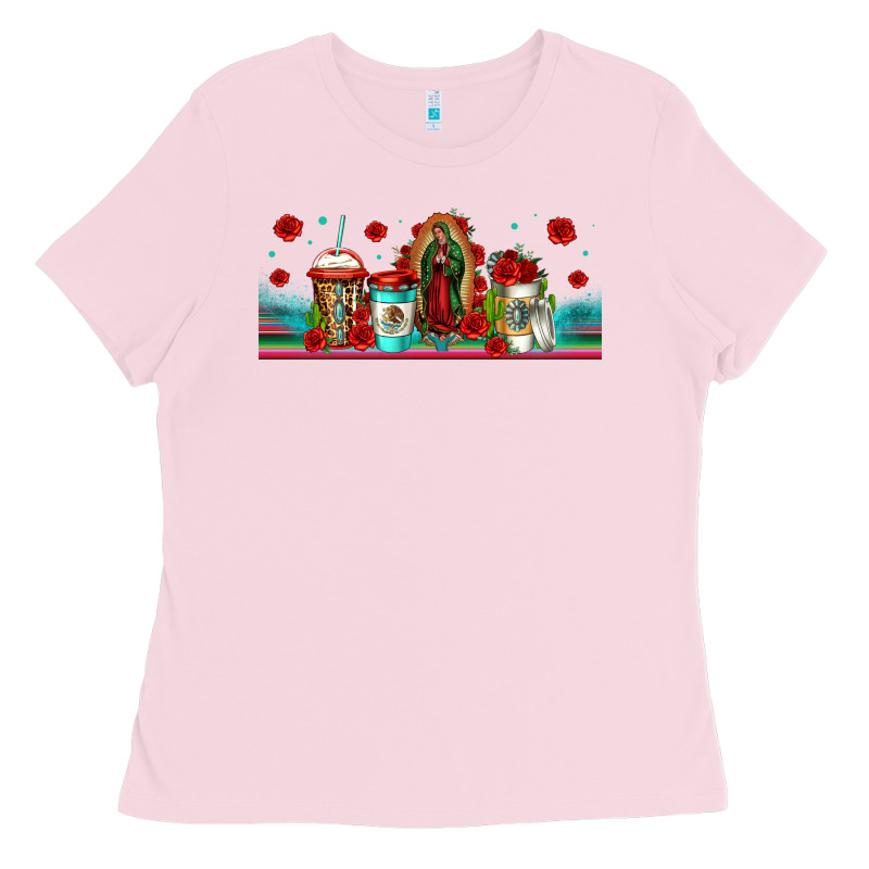 Lady Of Guadalupe Coffee Cups Libbey Glass Ladies Tee by Jasminsmagicworld | Teevron